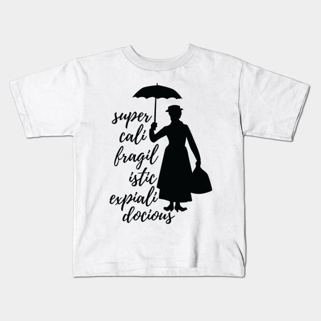 Mary Poppins Kids T-Shirt by mariansar